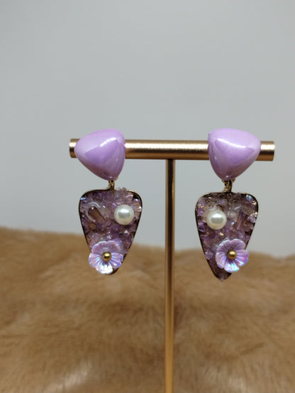 Garden Floral Statement Earrings
