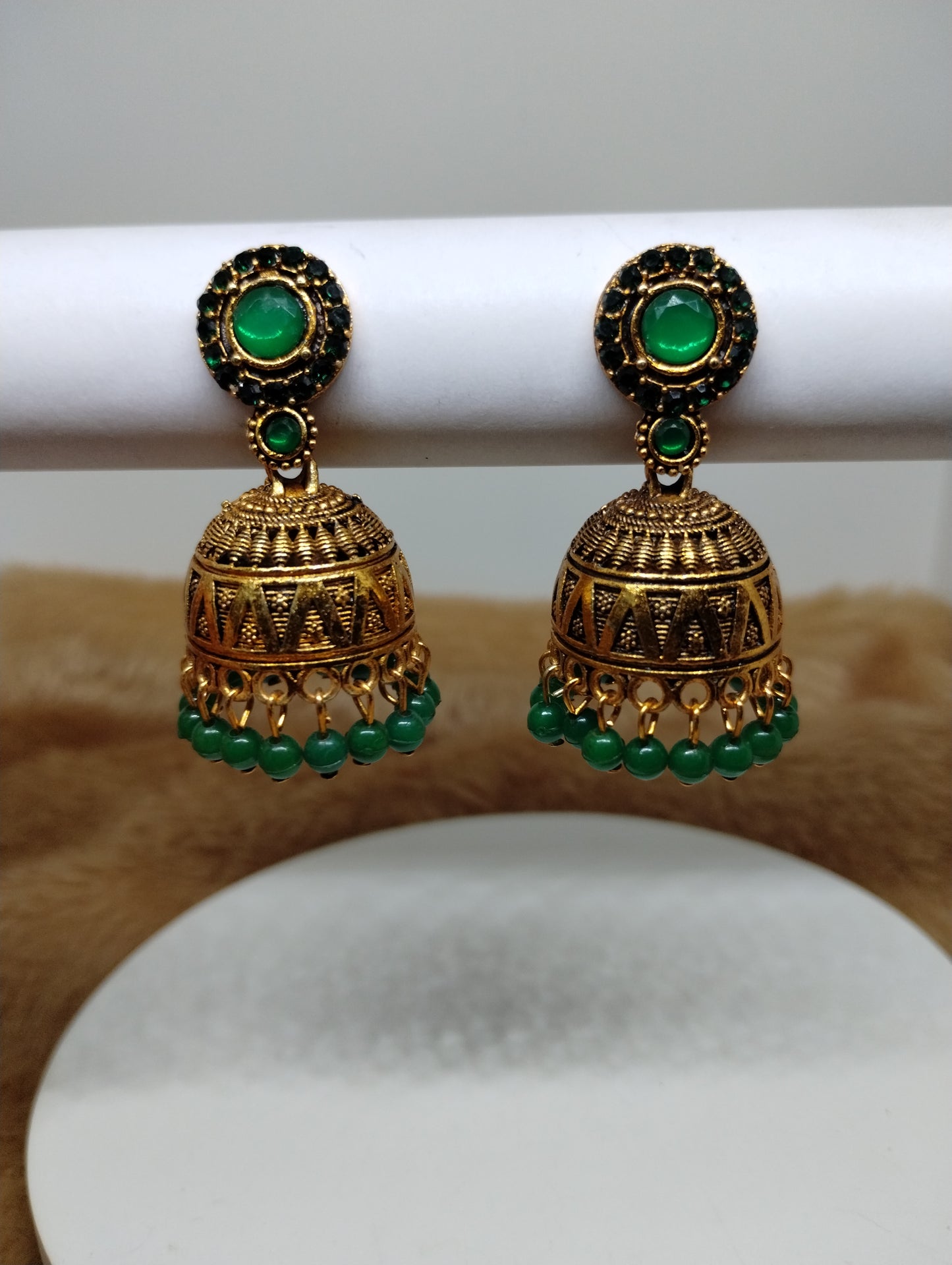 Ruhani Antique Gold Jhumka