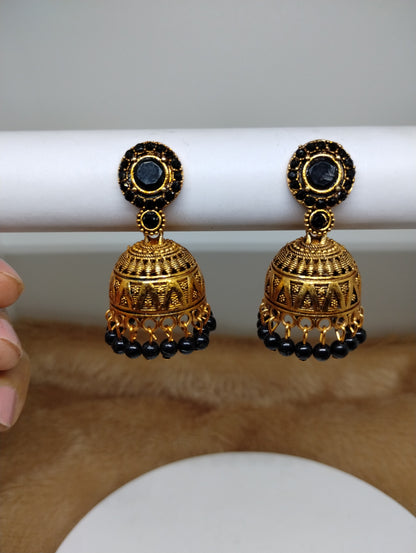 Ruhani Antique Gold Jhumka