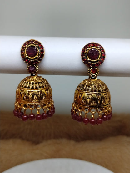 Ruhani Antique Gold Jhumka