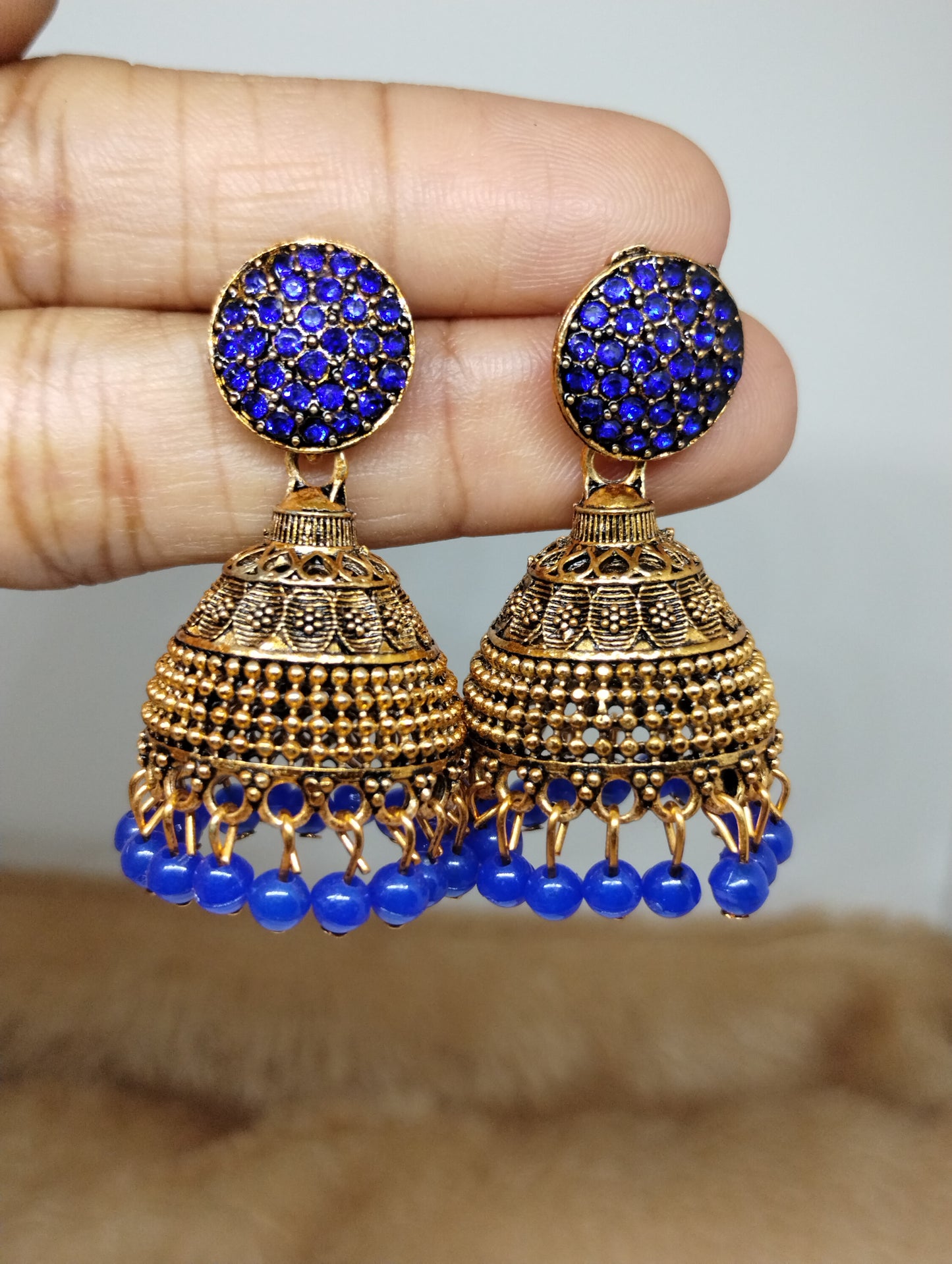 Ruhani Antique Gold Jhumka
