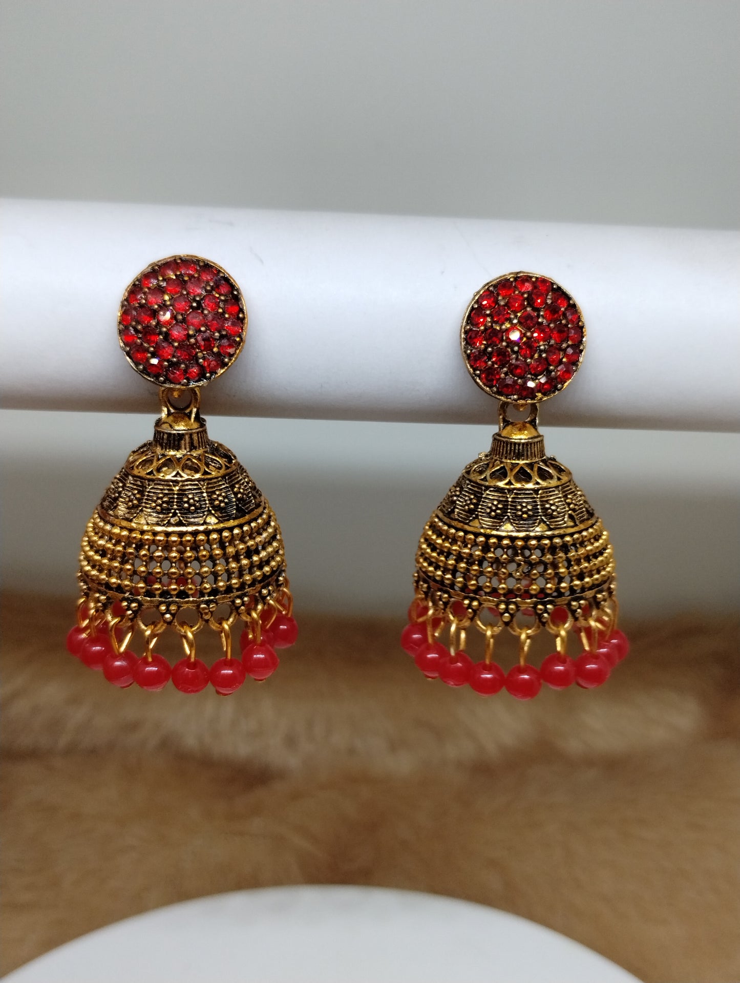 Ruhani Antique Gold Jhumka