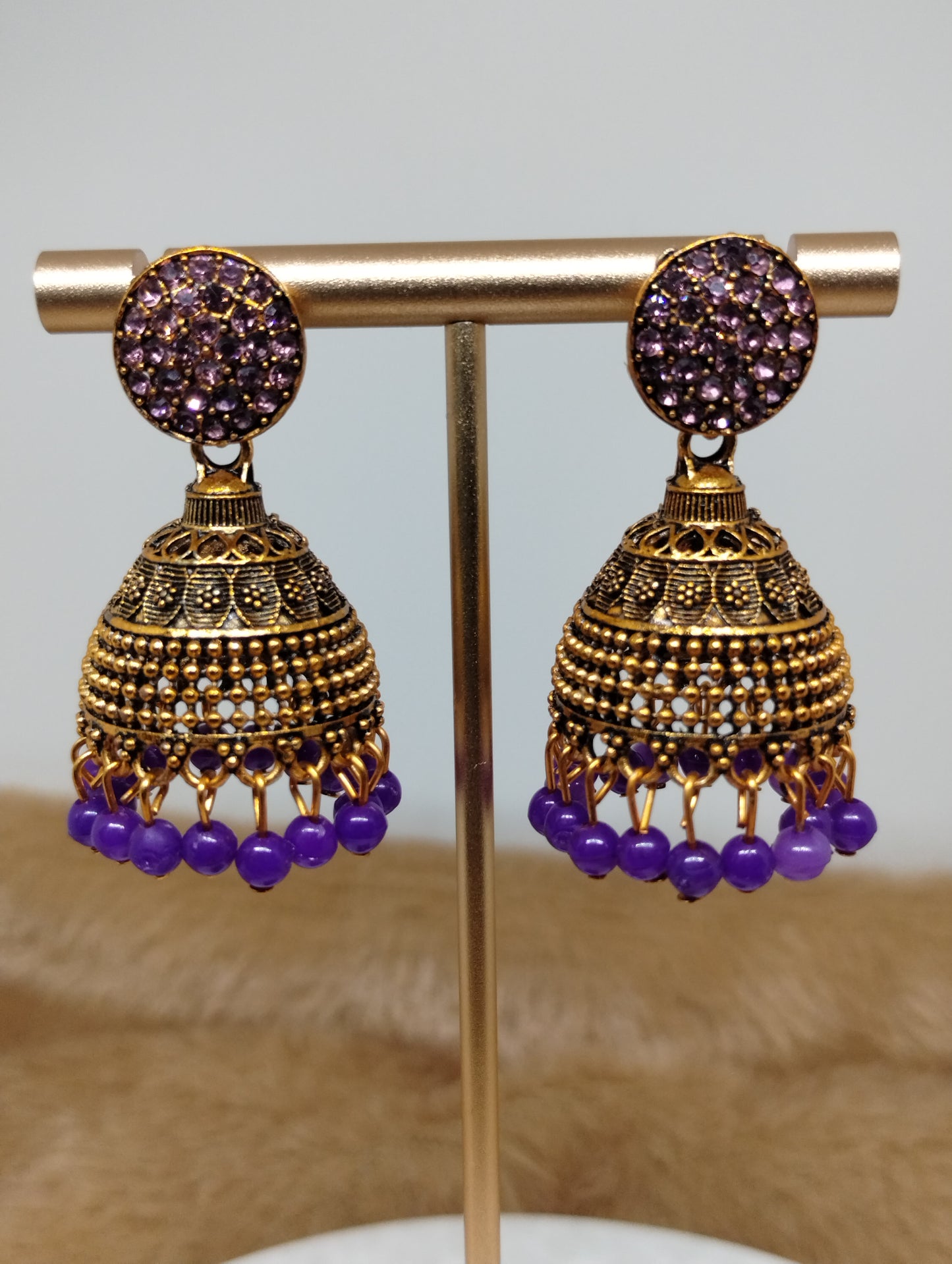 Ruhani Antique Gold Jhumka