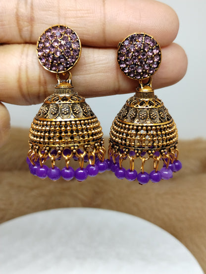 Ruhani Antique Gold Jhumka