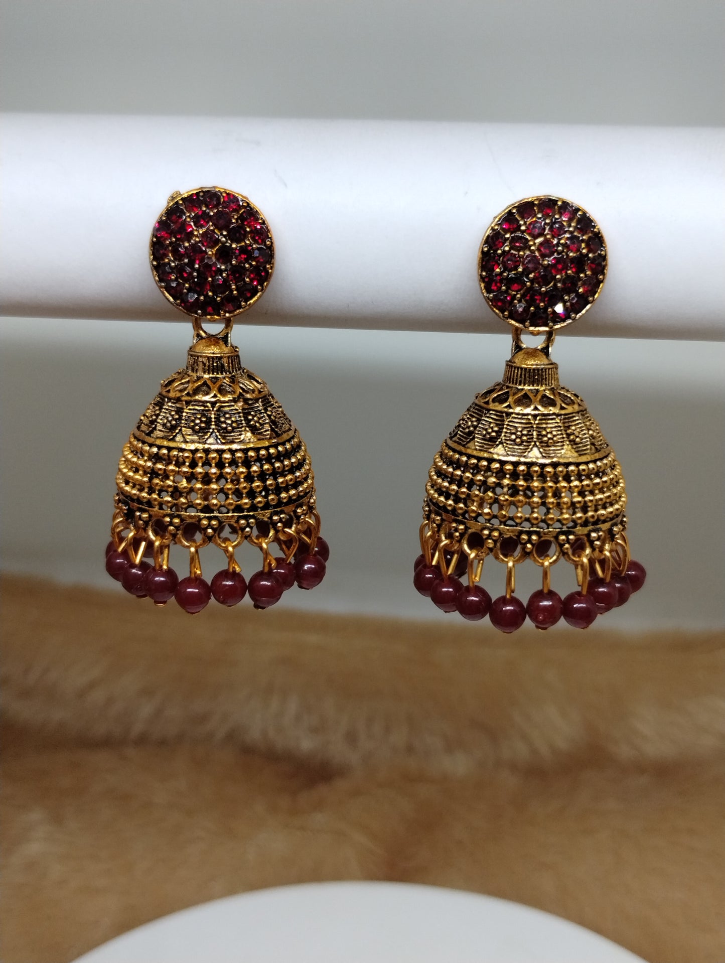 Ruhani Antique Gold Jhumka