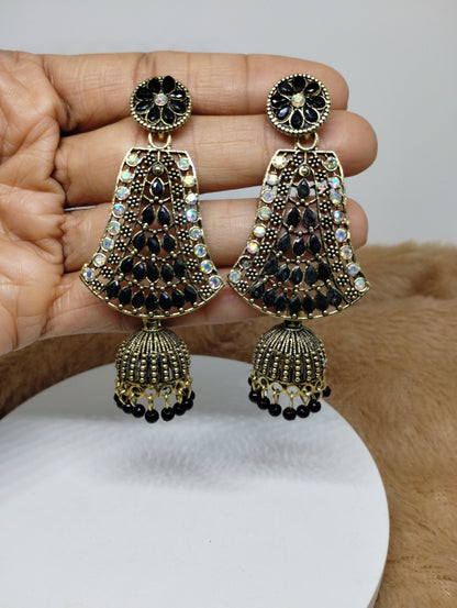 Aurora Enamel Jhumkas