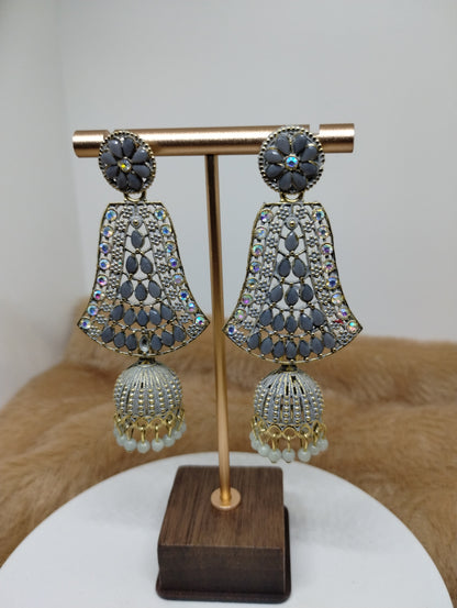 Aurora Enamel Jhumkas