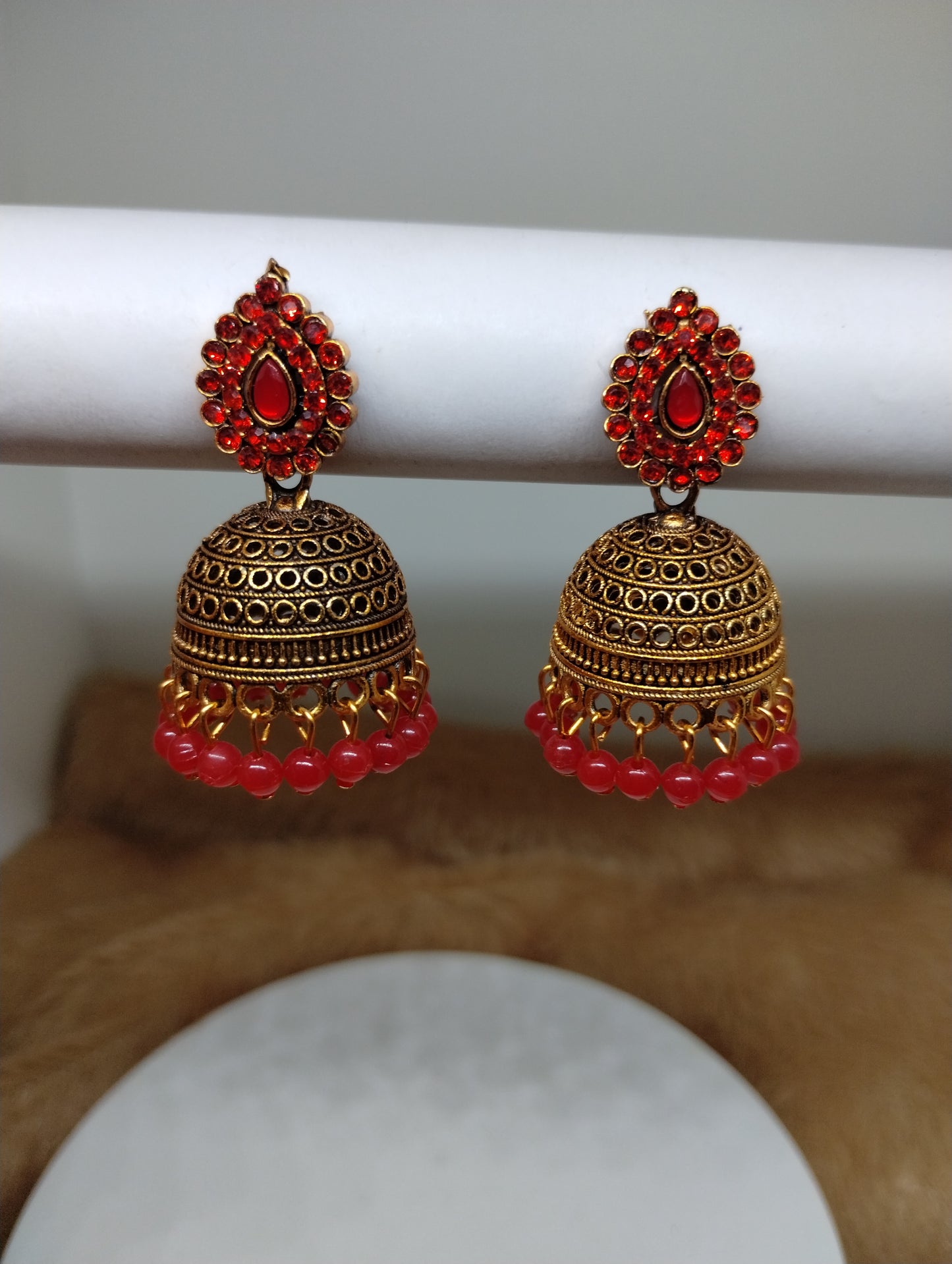 Ruhani Antique Gold Jhumka