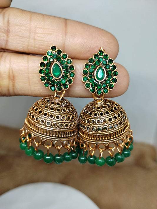 Ruhani Antique Gold Jhumka