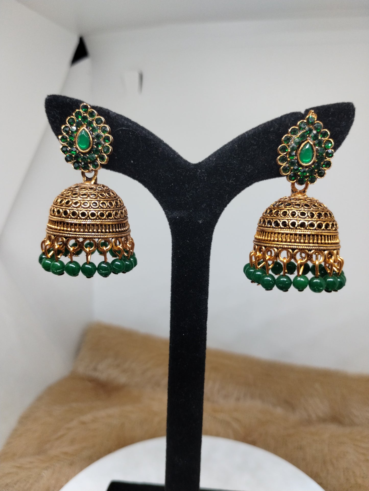 Ruhani Antique Gold Jhumka
