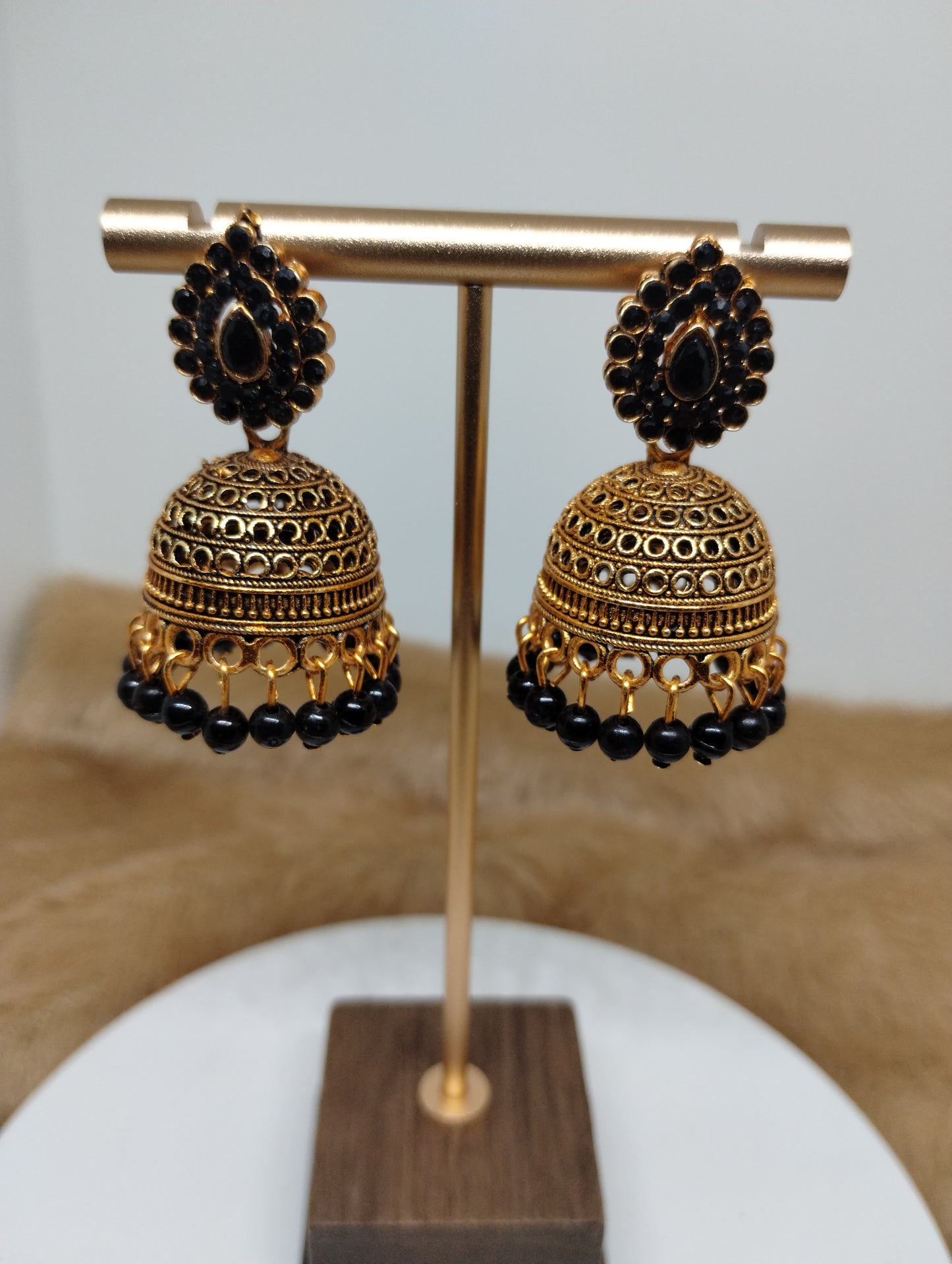Ruhani Antique Gold Jhumka