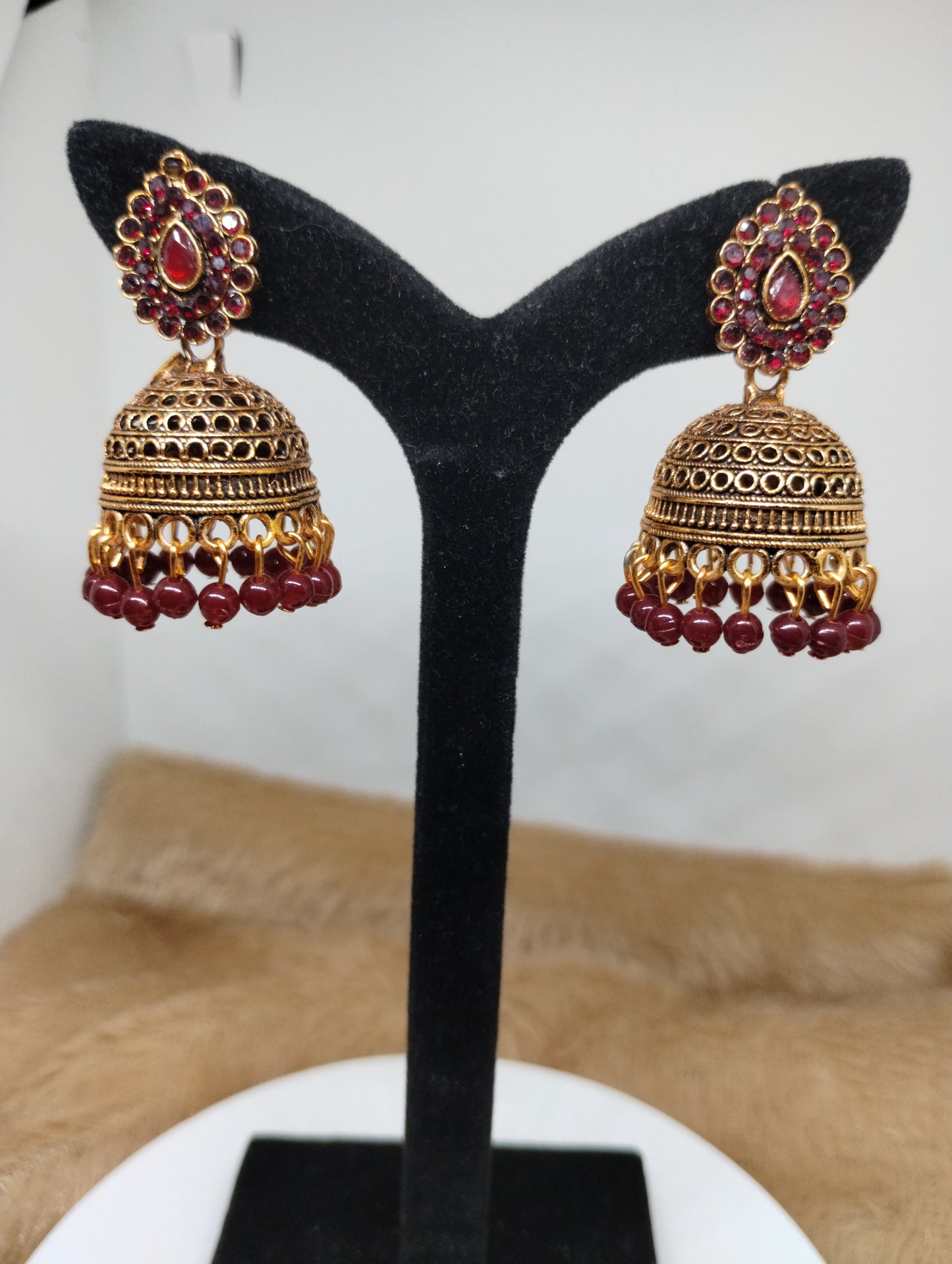 Ruhani Antique Gold Jhumka