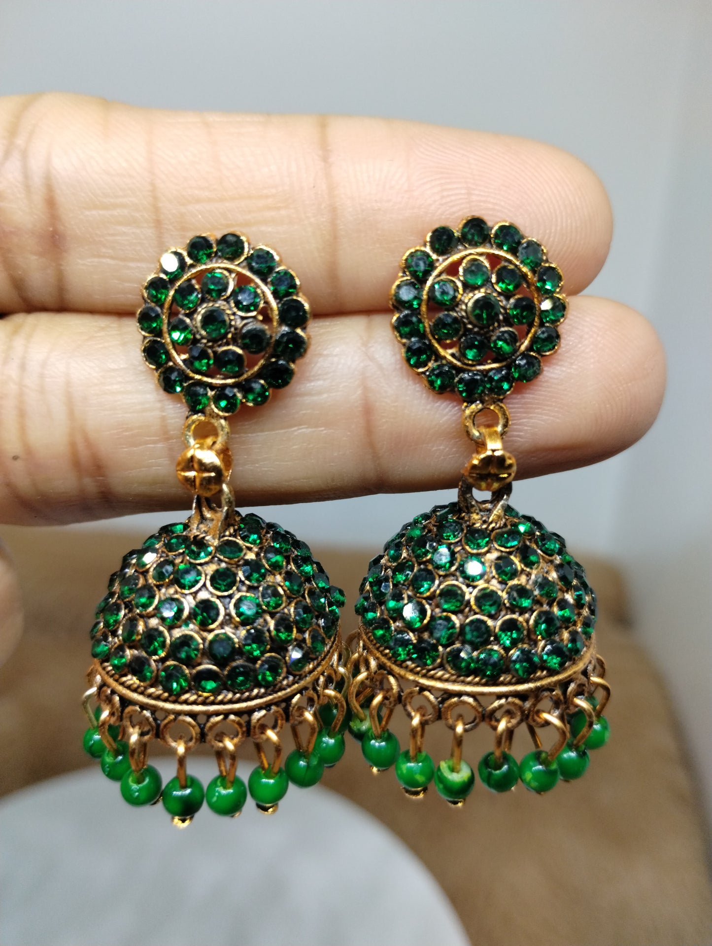 Ruhani Antique Gold Jhumka