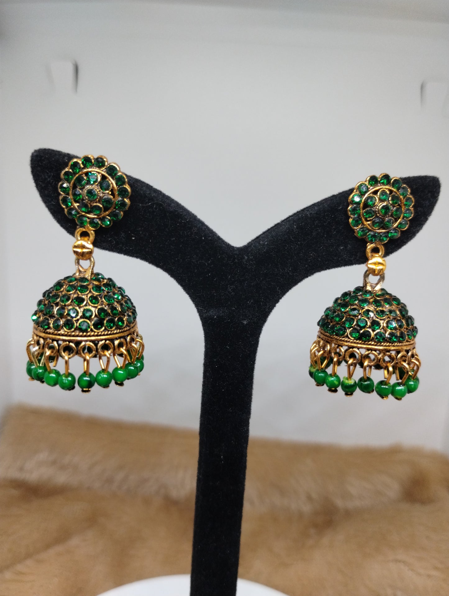 Ruhani Antique Gold Jhumka