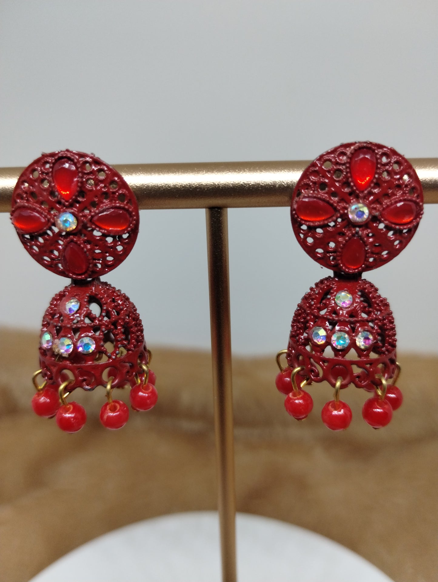 Gulnaar Floral Jhumka