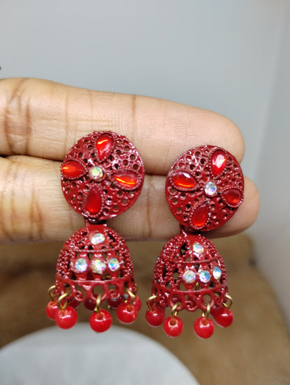 Gulnaar Floral Jhumka