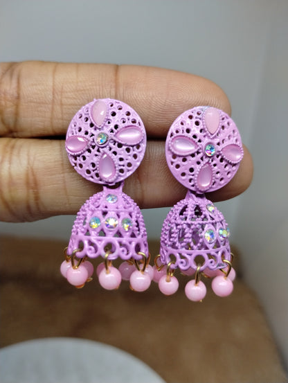 Gulnaar Floral Jhumka