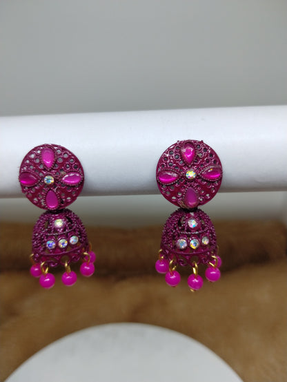 Gulnaar Floral Jhumka