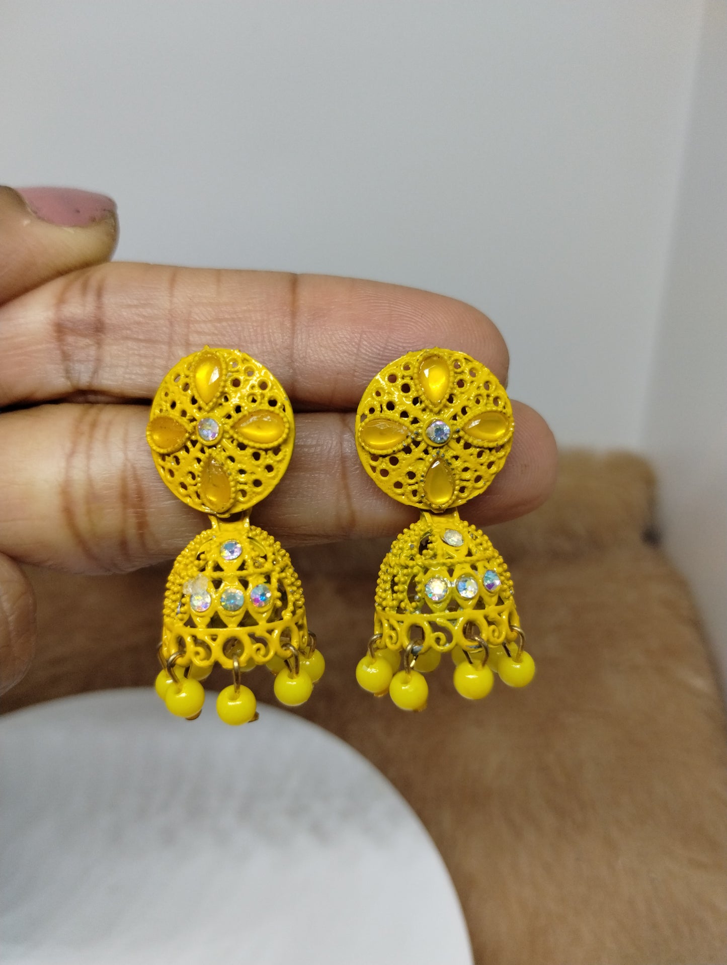 Gulnaar Floral Jhumka