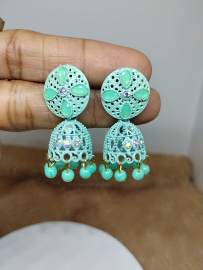 Gulnaar Floral Jhumka