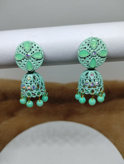 Gulnaar Floral Jhumka