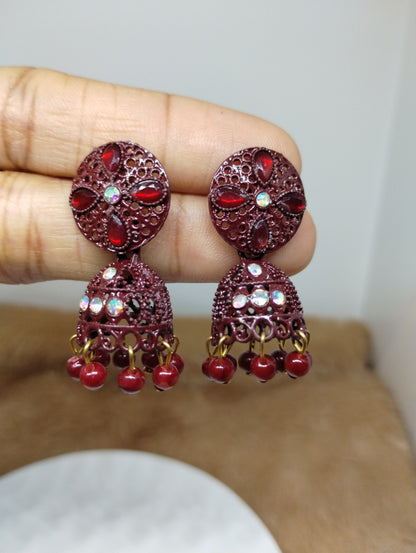 Gulnaar Floral Jhumka