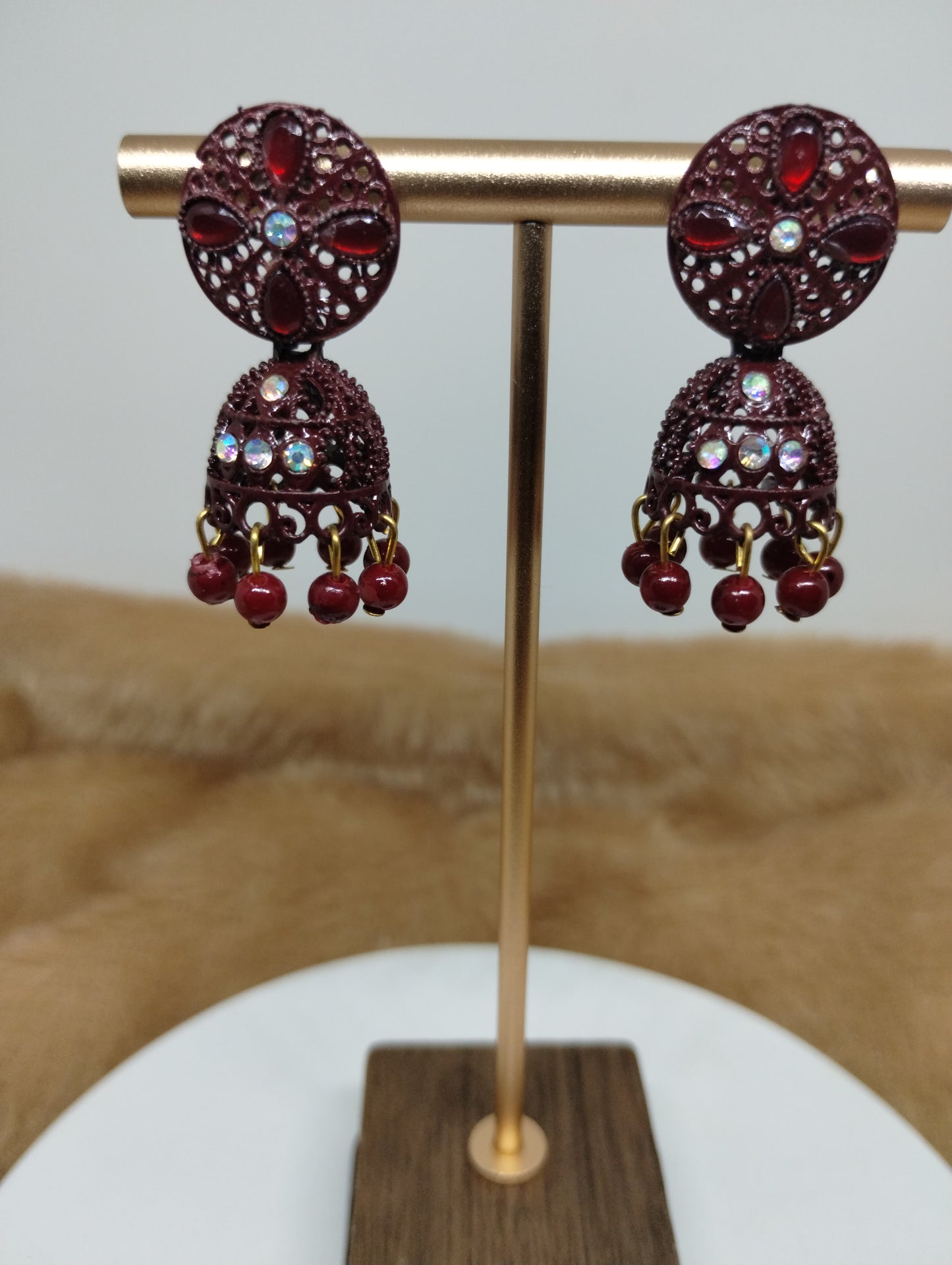 Gulnaar Floral Jhumka