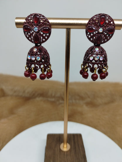 Gulnaar Floral Jhumka