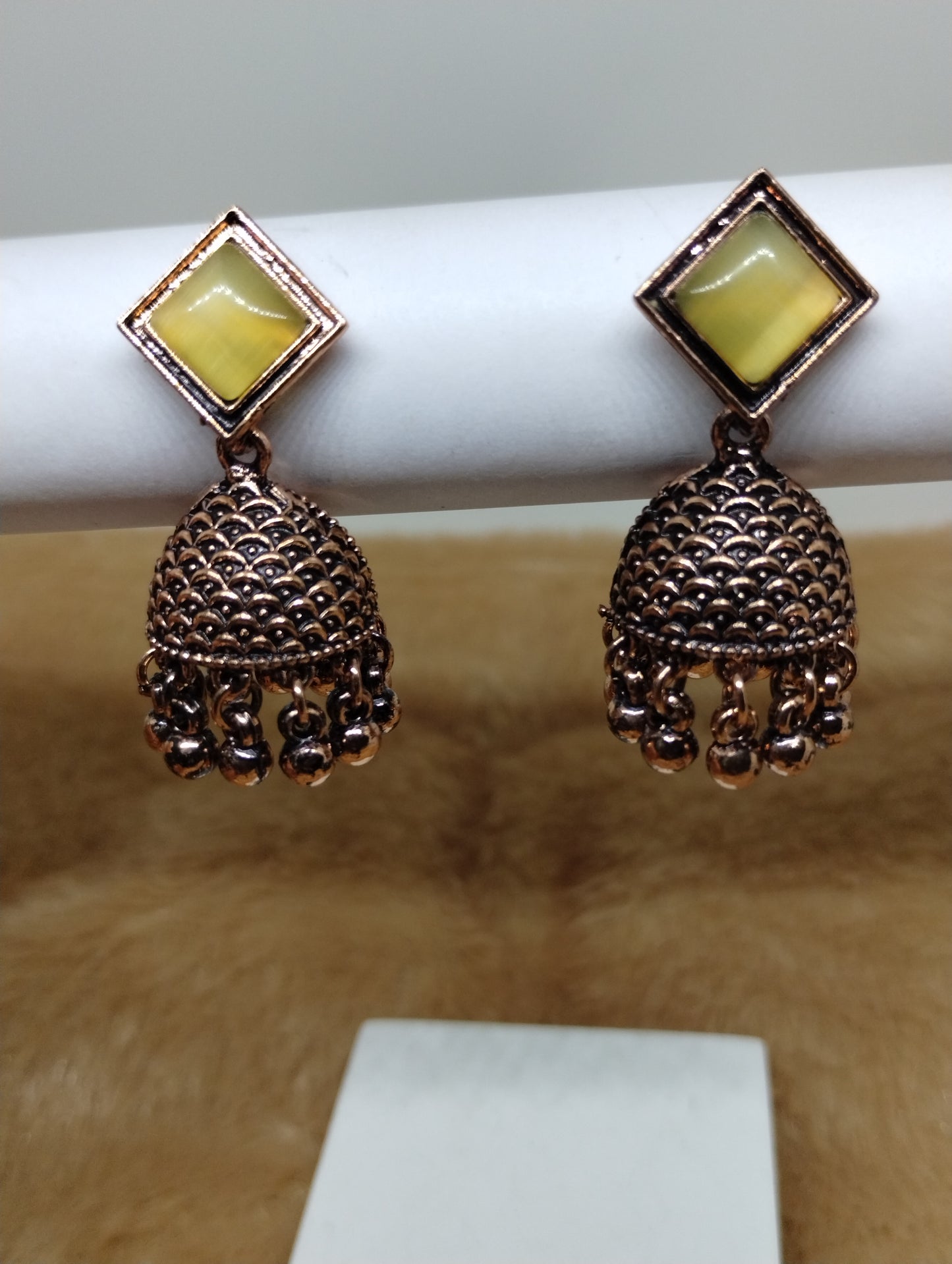 Mayurika Copper Jhumka