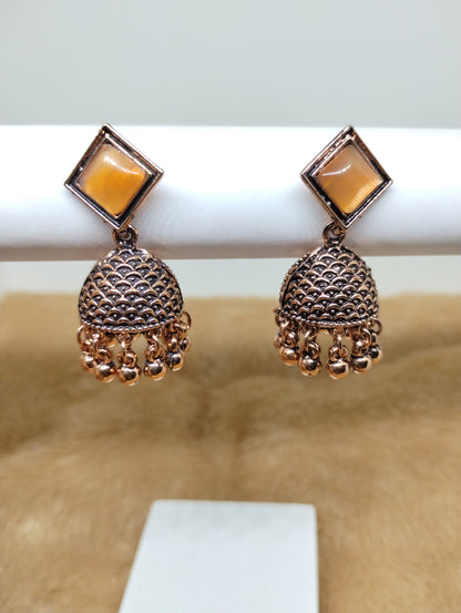Mayurika Copper Jhumka