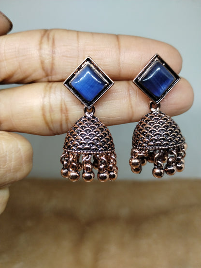 Mayurika Copper Jhumka