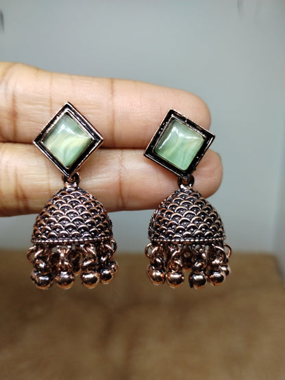 Mayurika Copper Jhumka
