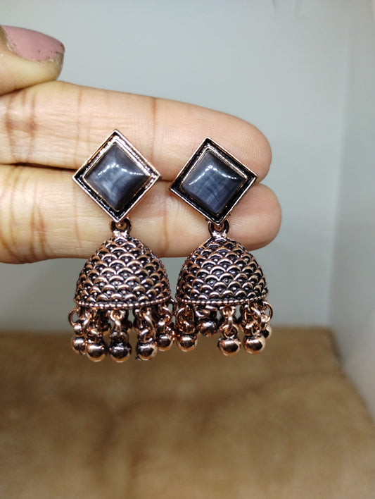 Mayurika Copper Jhumka