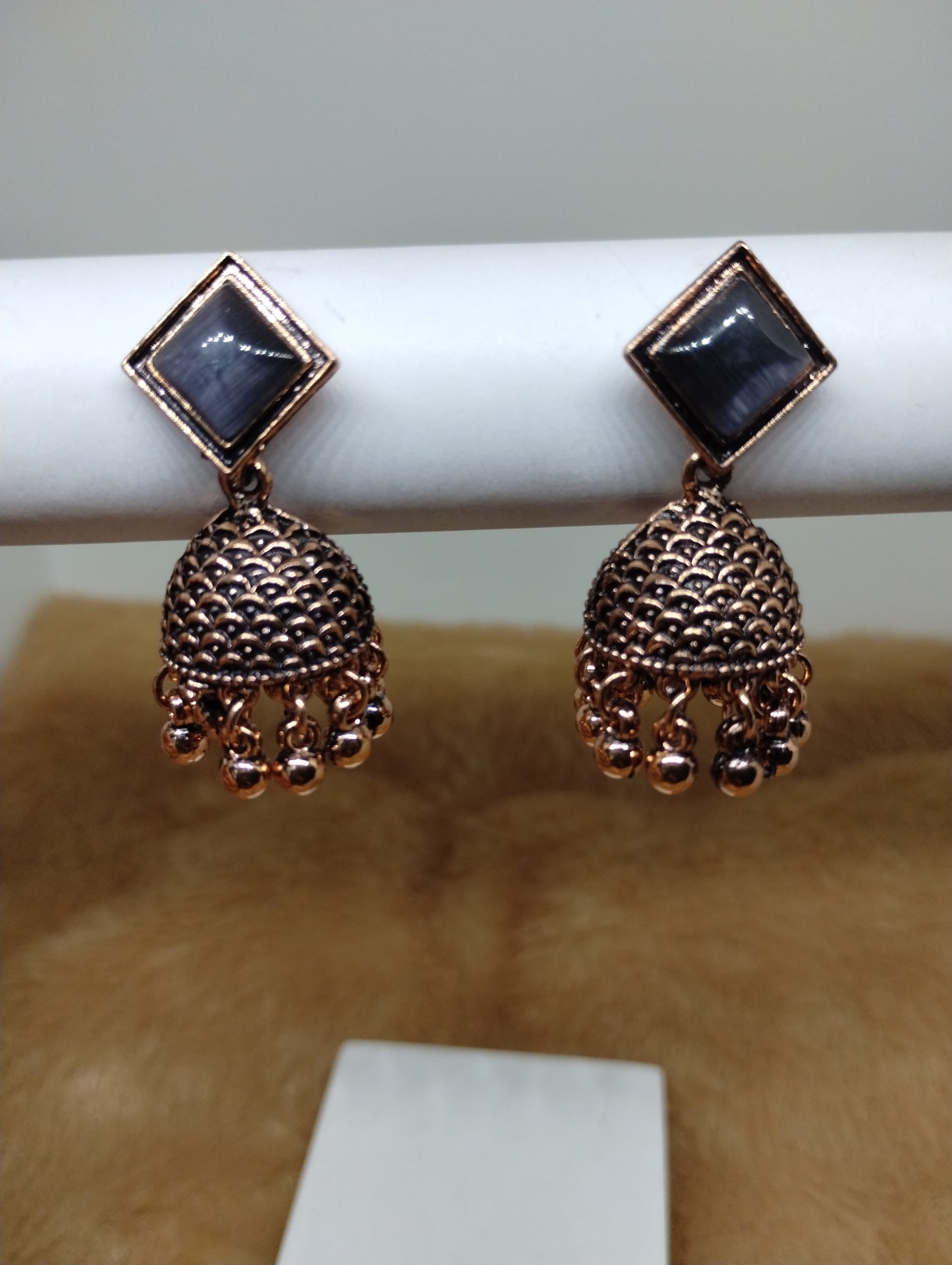 Mayurika Copper Jhumka