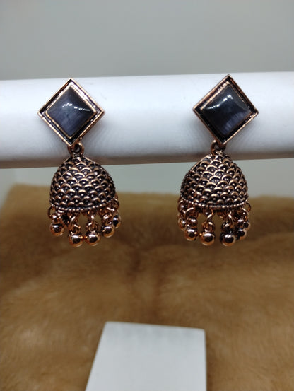 Mayurika Copper Jhumka
