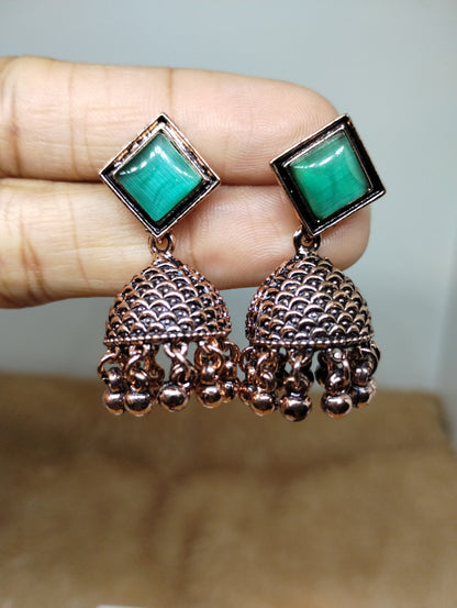 Mayurika Copper Jhumka