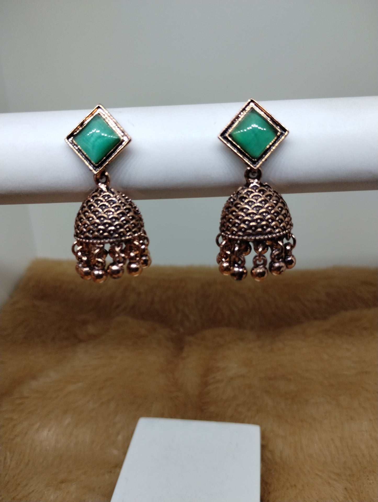 Mayurika Copper Jhumka