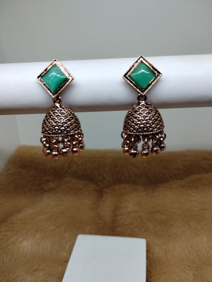 Mayurika Copper Jhumka