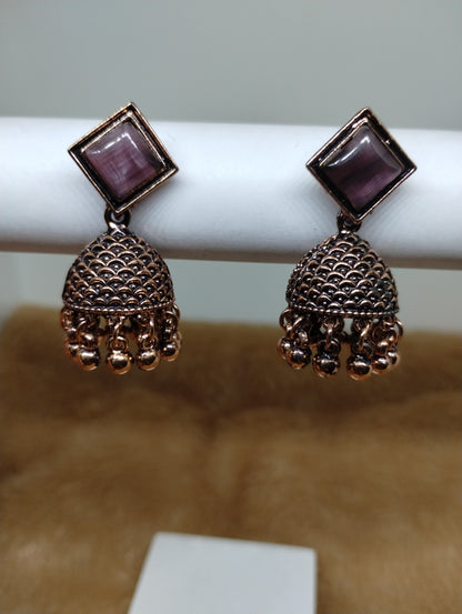 Mayurika Copper Jhumka