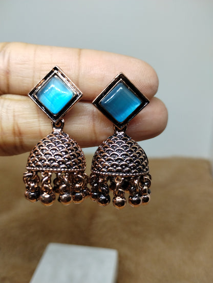 Mayurika Copper Jhumka