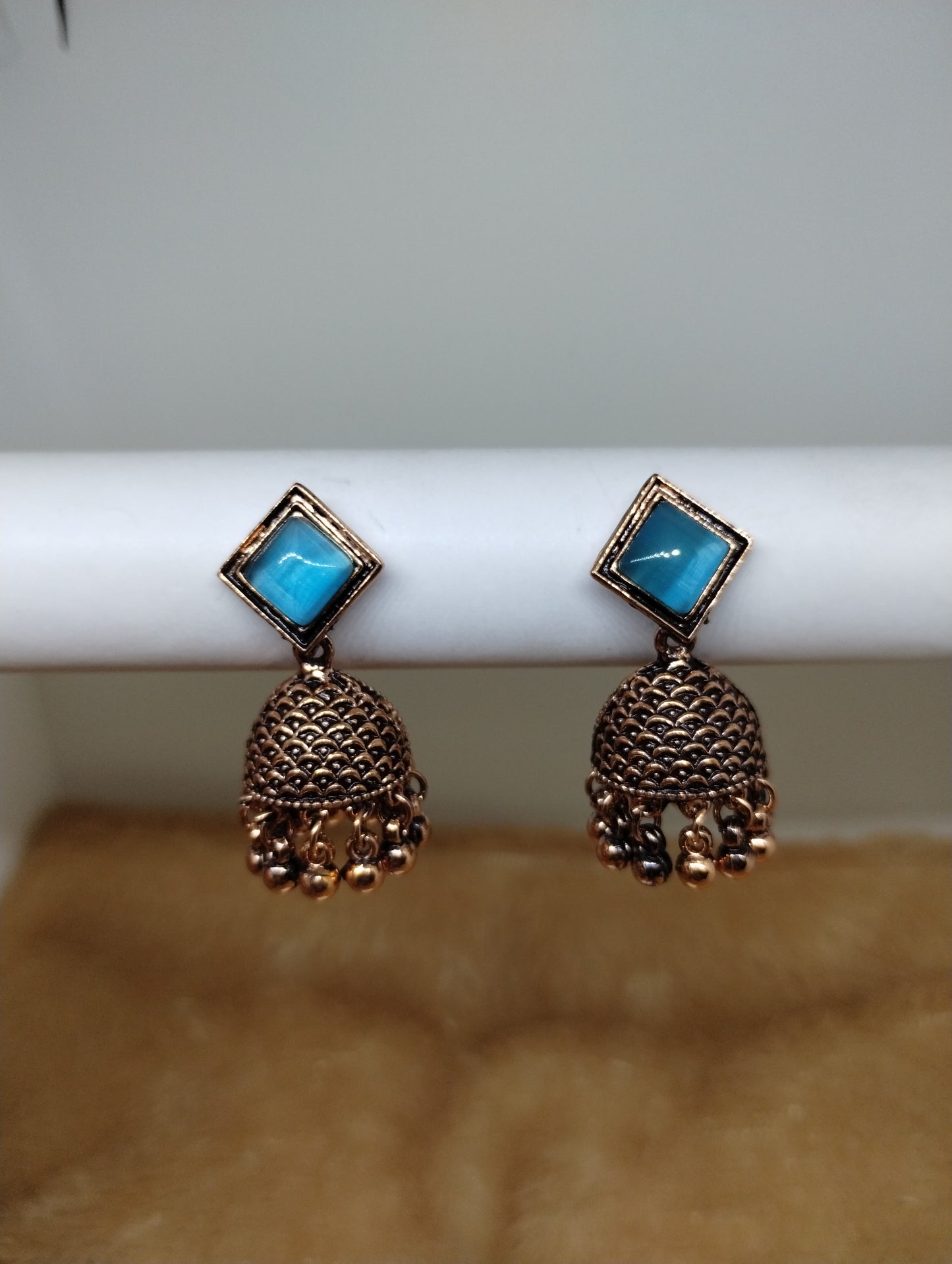 Mayurika Copper Jhumka