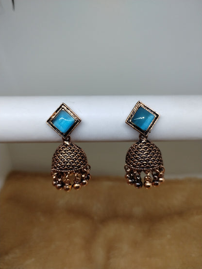 Mayurika Copper Jhumka