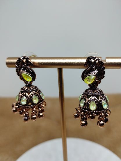 Mayurika Copper Jhumka