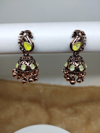 Mayurika Copper Jhumka
