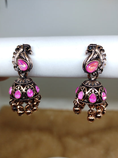 Mayurika Copper Jhumka
