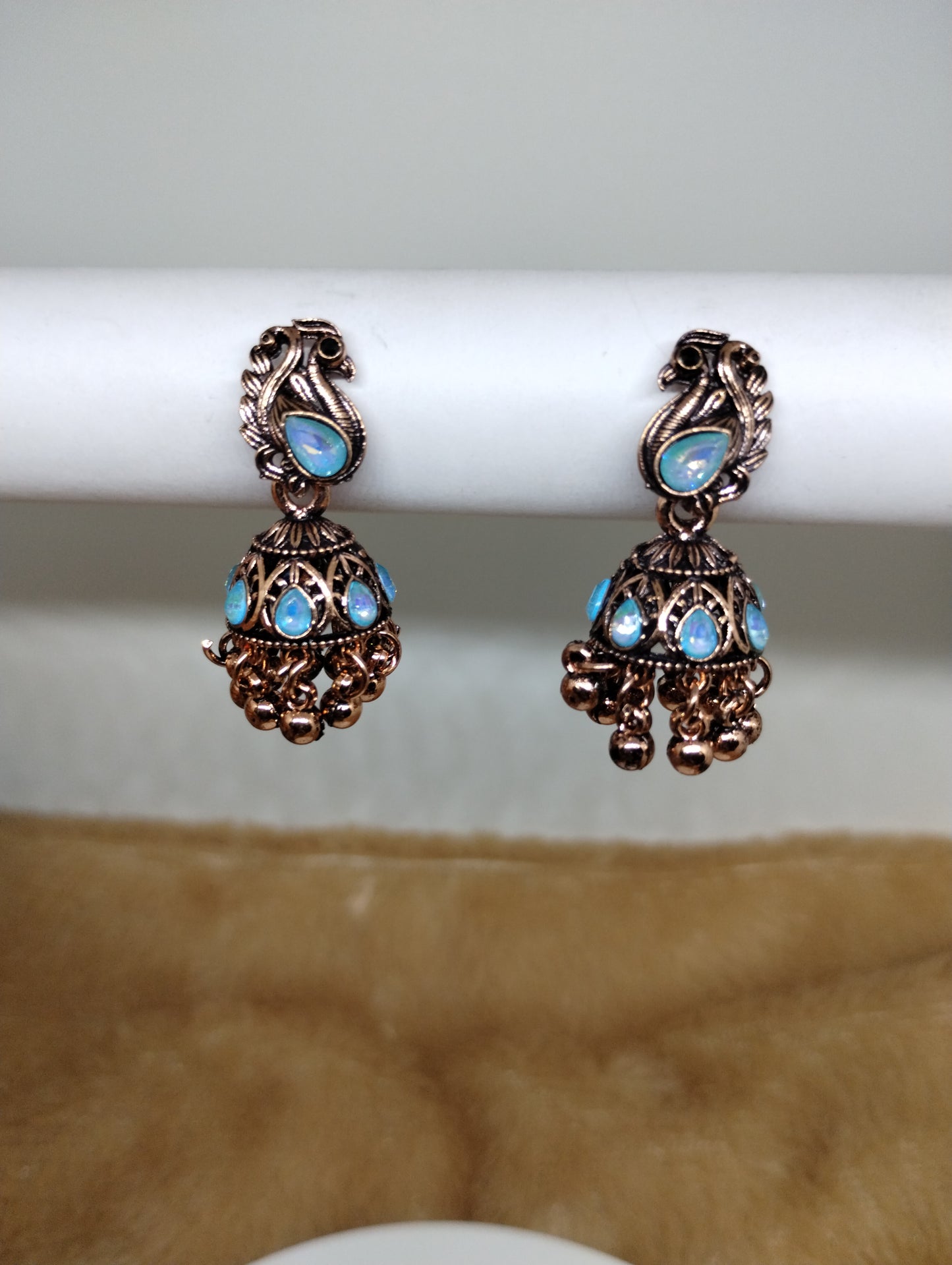 Mayurika Copper Jhumka