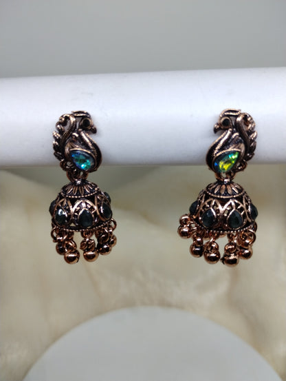 Mayurika Copper Jhumka