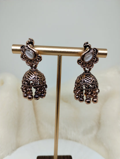 Mayurika Copper Jhumka