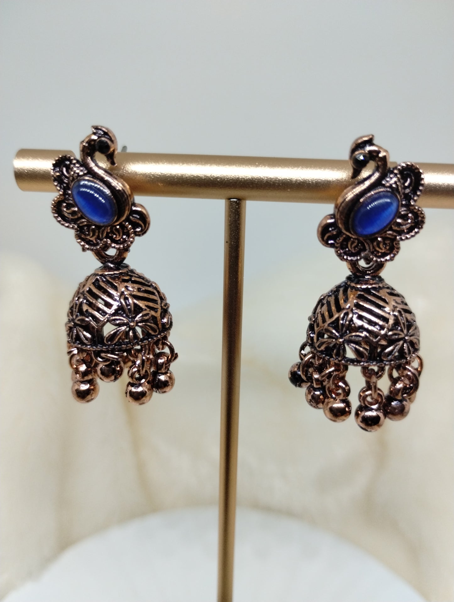 Mayurika Copper Jhumka