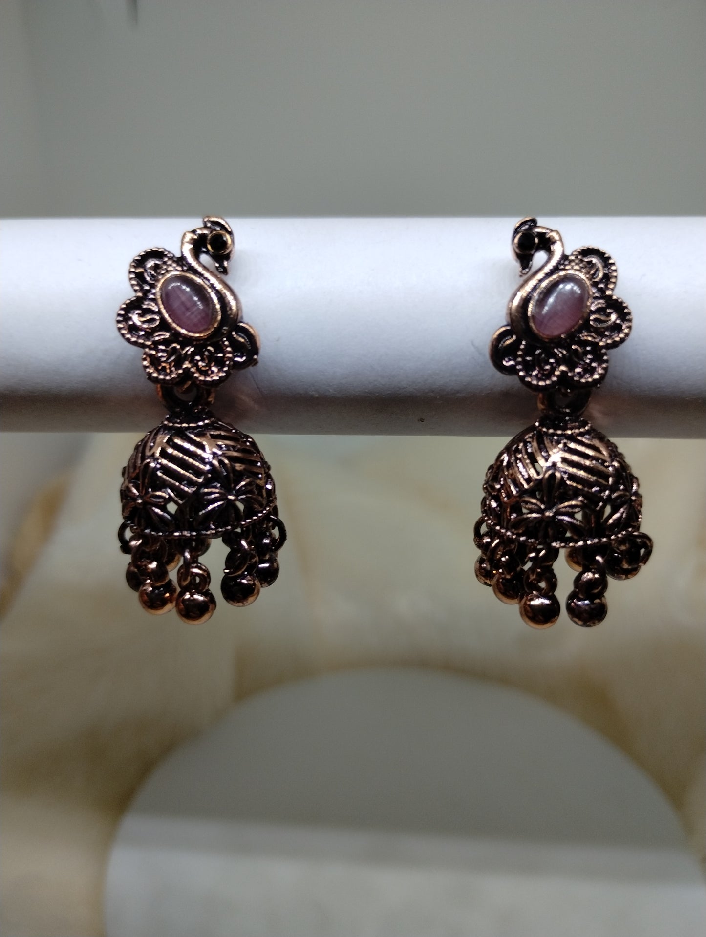 Mayurika Copper Jhumka